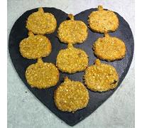 Lola’s Lip Smacking Treats - Vegan Spooky Pupkins Dog Cookies, Banana & Carrot, Healthy Halloween Dog Treats 200g