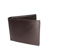 Lola Sale Men's Leather Wallet with RFID Protection, Brown, 9 Slots, 2 Bill Compartments, Coin Pocket, Bi-Fold, Classic Style, Adult & Young Men