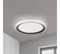 LOLA Smart Disk LED ceiling lamp black/white, RGBW