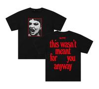 Lola Young Album Merch T-Shirt 2025 World Tour Crewneck Short Sleeve Cotton Tee Women Men Streetwear Tops (XS,Black)