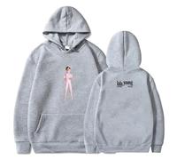 Lola Young I'm Only F Myself Hoodies Streetwear Pullovers Women Men HipHop Long Sleeve Sweatshirts (Grey,3XL)