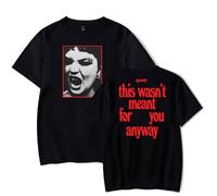 Lola Young This Wasn't Meant for You Anyway Album T-Shirt Crewneck Short Sleeve Women Men Fashion Tee (Black,L)