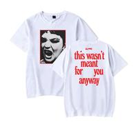 Lola Young This Wasn't Meant for You Anyway Album T-Shirt Crewneck Short Sleeve Women Men Fashion Tee (White,XL)