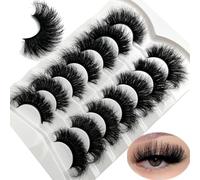 loladook Mink Lashes Fluffy Long 3D Faux Mink Soft 20mm 25mm Large Dramatic Strips Look Like Extensions Thick Cat Eye Lashes Pack