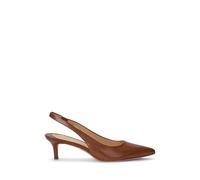 Lolah Leather Slingback Heels Tan