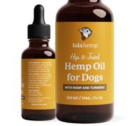 Lolahemp Hip & Joint Hemp Oil for Dogs - Organic Hemp and Turmeric - Supports Mobility, Occasional Joint Stiffness, Comfort, Longevity