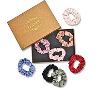 Lolalet Hair Scrunchies Satin Scrunchies for Women, Soft Hair Ties Scrunchy Cute Ponytail Holder Hair Accessories with Elastic Hair Bands for Girls Thick Thin Curly Hair -8 Pack, Style C