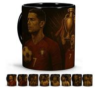 LolaPix Cristiano Ronaldo Mug. Football Legends Collection. Breakfast Cup. Kids Football Gift Idea. Unique 330ml Edition. Ronaldo