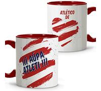 LolaPix Mug Atlético Madrid. Original Mug for Gifting Breakfast Cup Football Ceramic 330 ml Various Designs