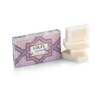 LOLE'S Turkish Hammam Lavender Bath Soap Bars | 4 x 150g | Daily Cleansing Soap Bar for Shower, Sauna and Spa | Multipack of 4, 600g Total | Rich Creamy Lather | Calming Lavender Scent