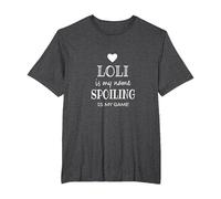 Loli is My Name Special Grandma T-Shirt, Men's Big and Tall, Dark Heather Grey, 3X Tall