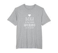 Loli is My Name Special Grandma T-Shirt, Men's Big and Tall, Heather Grey, 4X Tall