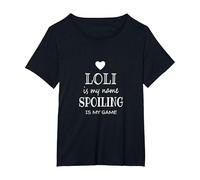 Loli is My Name Special Grandma T-Shirt, Women's Plus, Black, 2X