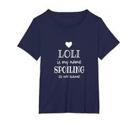Loli is My Name Special Grandma T-Shirt, Women's Plus, Navy Blue, 2X