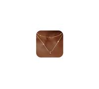 LOLIAS Layered Initial Necklaces for Women 14K Gold Plated Letter Pendant Necklace Tiny Initial Personalised Necklace Name Necklace Jewelry Gift for Women Girls L