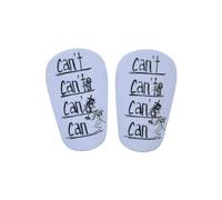 Lolileo Mini Football Shin Guards,2PCS Football Shin Guards,Universal Football Protective Equipment for Children,Lightweight And Compact,Ultimate Comfort (White)
