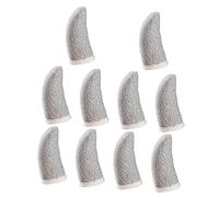 LOLIPPYY 10 Pcs Fiber Finger Cots for Mobile Gaming Sweat Breathable Finger Sleeves with Seamless Elastic Thermal Fuse for Thumb and Index Circumference