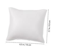 LOLIPPYY 10 Pcs Jewelry Storage Pads White PU Leather Bracelet Pillows Soft Watch Display Cushions Protective Cushions for Home Shop Museum Use