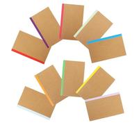 LOLIPPYY 10 Pcs Kraft Paper Notepad Stylish Lined Journals for Students and Travelers Smooth Writing Portable Handbook for Daily Notes and Creative Manuscripts