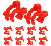 LOLIPPYY 10 Pcs Plastic Keck Clamps Laboratory Clip for Glass Ground Joint Polyoxymethylene Material Secure Tapered Standard Interface for Distillation and Reflux Units Random Color