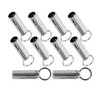 LOLIPPYY 10 Sets Cord Locks Drawstring End Caps Hoodie Cord Tips Silver Zinc Alloy Replacement Drawstring Tips Complements Clothing Aesthetic for DIY Projects