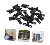 LOLIPPYY 10 Sets Push-type Bin Lid Latch Replacement Clips for Touch-top Garbage Cans Secure Waste Bin Press Buckles with Metal Hooks Easy Install Trash Can Lock Repair Parts Suitable for