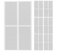 LOLIPPYY 10 Sheets Large White Self-Adhesive Labels for Office and Pantry Organization Paper Stickers with Strong Adhesive Spacious Writable Surface for Easy Identification and Efficient