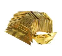 LOLIPPYY 1000pcs Semi-Finished Yuan Bao Paper for Ancestor Worship Bright Gold Silver Sacrificial Supplies for Qingming Festival Hungry Ghost Festival Tomb-Sweeping Traditional DIY Paper