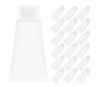 LOLIPPYY 100pcs 5ml Refillable Soft Plastic Squeeze Tubes with Screw Caps for Travel, Portable Empty Lotion and Cream Bottles, Suitable for Hand Cream and Toothpaste Toiletries