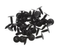 LOLIPPYY 100pcs Auto Nylon Rivets Assortment Push Bumper Retainer Pins for Car Door Panels and Trim Fasteners Black Clips for Automotive Interior and Exterior Maintenance