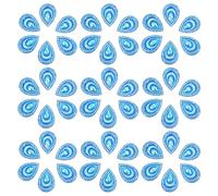 LOLIPPYY 100pcs Blue Peacock Rhinestones Water Drop Flatback Gems 18x25mm Resin Birdseye Sewing Decorations for Wedding Dress Craft and Headdress Making