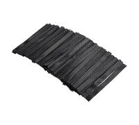 LOLIPPYY 100pcs Expandable Makeup Brush Protective Covers Mesh Net Black Brush Bristle Guards for Travel Storage and Damage Prevention