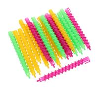 LOLIPPYY 100pcs Large Hollow Spiral Perm Rods Hair Curlers Abs Material Non Slip Hairdressing Styling Tools for Salon and Home DIY Curl Hair Effortlessly