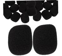 LOLIPPYY 100pcs Microphone Windscreen Cover for Lapel Mic Sponge Lapel Mic Covers Windproof and Sound Protection Soft Headset Microphone Supplies