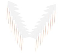 LOLIPPYY 100pcs Mini Triangle Toothpick Flags for Food Appetizers Cupcake Toppers Fruit and Cheese Markers Multipurpose Party Decorations for Weddings Buffets and DIY Events