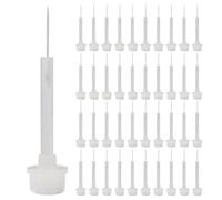 LOLIPPYY 100pcs Nail Liner Brush Replacement Heads for Polish Gel Mini Liquid Nail Art Brushes with Resilient Bristles Cleaning Fit for Fingernail Polish Bottles Travel-friendly