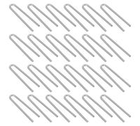 LOLIPPYY 100pcs Nichrome Wire U Shaped Hanging Burning Needles High Temperature Resistant Kiln Hooks for Pendant Bead Ornaments DIY Jewelry Making