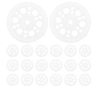 LOLIPPYY 100pcs Polypropylene Fixing Washers with Four-spike Design for Secure Mounting of Foam and Gypsum Boards Easy Installation Insulation Fasteners for Ceilings and Walls