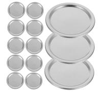 LOLIPPYY 100pcs Regular Mouth Canning Jar Lids Metal Replacement Covers for Glass Jars Airtight Seal for Food Storage Jam Making and Preserving