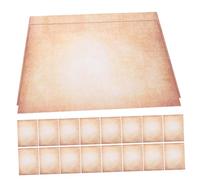 LOLIPPYY 100pcs Retro Handbook Material Paper Parchment Paper Scrapbook Vintage Printing Decorative Christmas Writing Business Parchment Writing Khaki