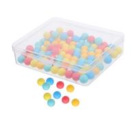 LOLIPPYY 100PCS Tiny Colored Counting Beads Plastic Balls for Math Learning and Probability Teaching Small Educational Beads for Classroom Activities and Calculation Skills Development