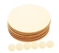 LOLIPPYY 100pcs Wood Circles for Crafts Unfinished Smooth Wood Rounds DIY Painting Drawing and Burning Projects Family-Friendly Craft Supplies