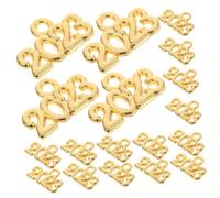 LOLIPPYY 100Pcs Year Charms Premium Alloy Pendants for Necklace Bracelet DIY Jewelry Making Supplies Durable Graduation Year Craft Accessories
