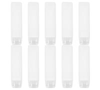 LOLIPPYY 10Pcs 30Ml Soft Plastic Travel Lotion Dispensers Refillable Mini Squeeze Bottles for Toiletries Makeup Liquid Containers Portable Travel-Size Cream Squeeze Tubes