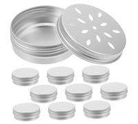 LOLIPPYY 10Pcs Aluminum Dog Scent Training Kit with Stable Base Odor Holder Boxes for Work Dogs Puppy Sniffing Practice and Detection Exercises