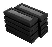 LOLIPPYY 10pcs Black Pen Case with Transparent Viewing Window Clear Display Box for Elegant Pen Presentation Multipurpose Small Storage for Jewelry and Watches Gift Packaging for Parties