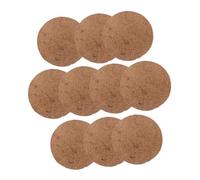 LOLIPPYY 10pcs Breathable Moisture-resistant Pigeon Egg Mats Natural Bird Nest Pads 21cm Brown Straw Pads for Pigeon Egg Nests and Bird Breeding
