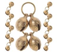 LOLIPPYY 10PCS Copper Pet Collar Bells 22mm for Dogs and Cats, Small Metal Animal Bells for Training and Safety, Loud Pendant Charms Suitable for Pet Collars and Tracking