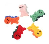 LOLIPPYY 10pcs Dinosaur Hair Clips for Snap Barrettes Lightweight Knitted Hair Accessories in Colors Versatile for Occasions