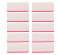 LOLIPPYY 10Pcs Dual-Sided Pumice Stone Foot Scrubber Set for Pedicure Callus Removal, Lightweight Mini Foot File Sponge in Rose Red for Dead Skin and Cracked Heel Care